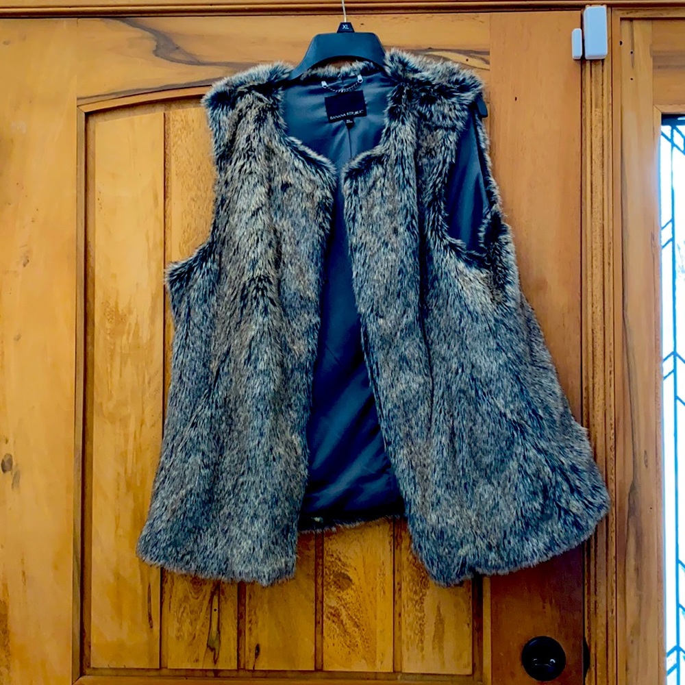 Faux fur vest